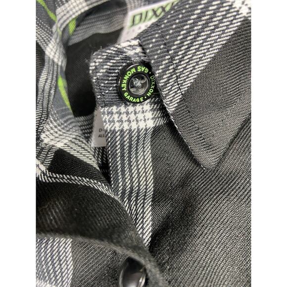 Dixxon X Gas Monkey Garage Flannel Women’s M Snap Grunge Punk Biker - Picture 12 of 15